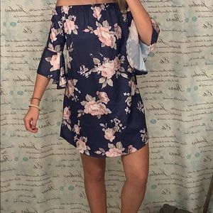 Flowy Off the Shoulder Dress